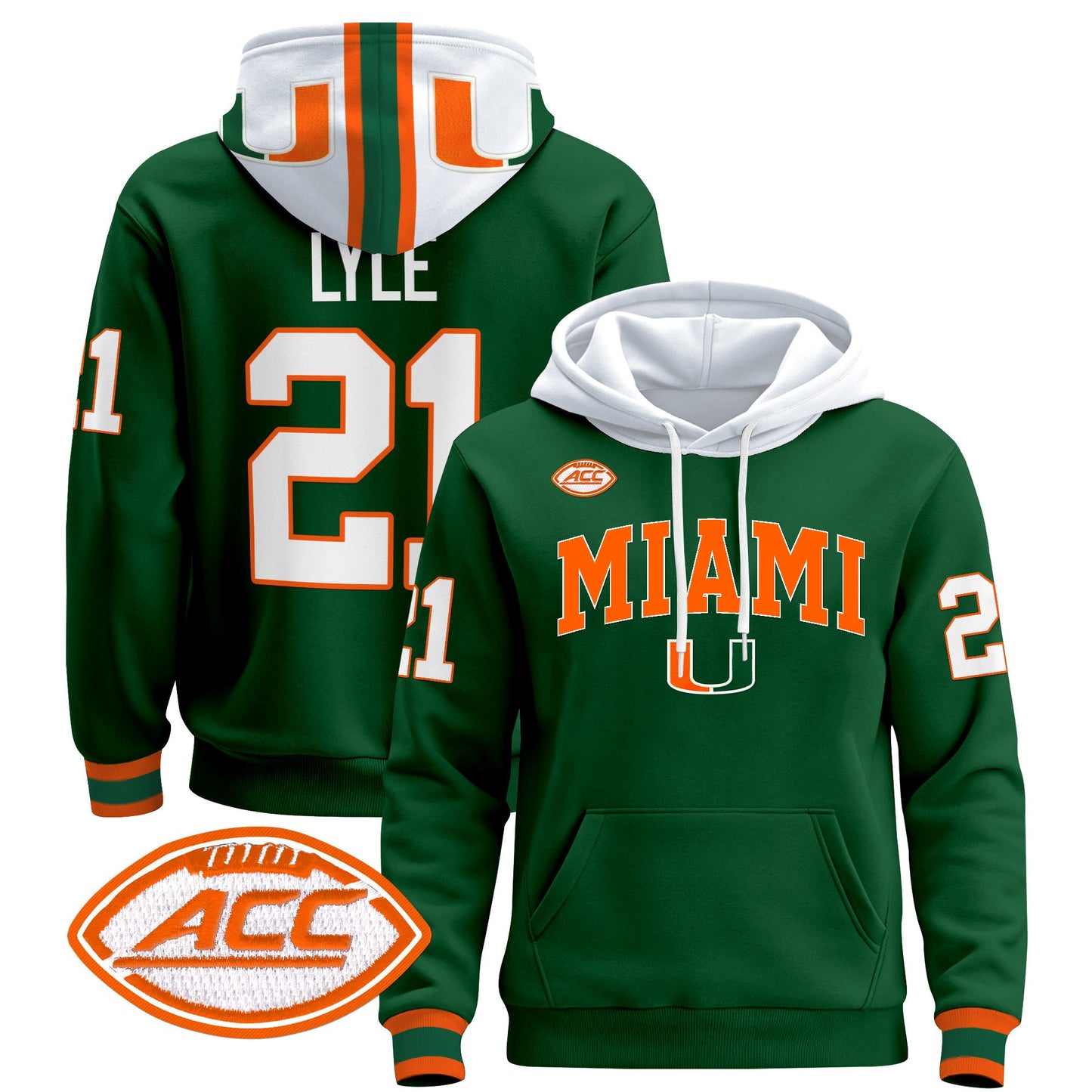Miami Hurricanes 2024 Pullover Hoodie V2