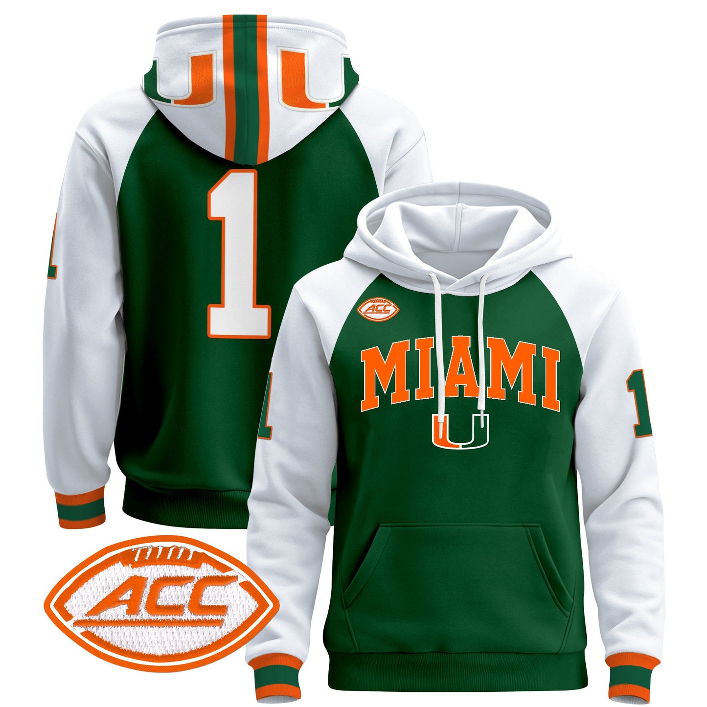Miami Hurricanes 2024 Pullover Hoodie V2