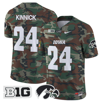 Iowa Hawkeyes 2024 Military Vapor Limited Jersey - All Stitched
