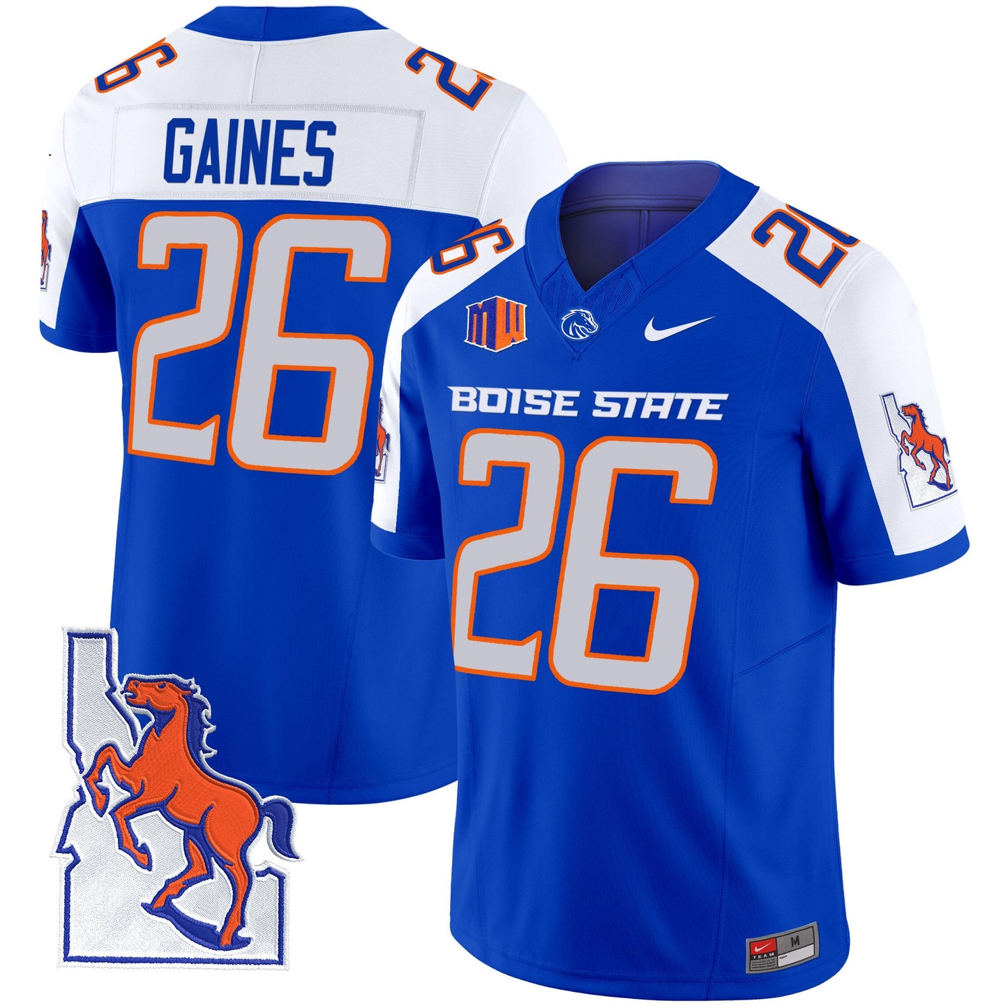 Boise State Broncos 2024 Map Patch Vapor Limited Jersey - All Stitched