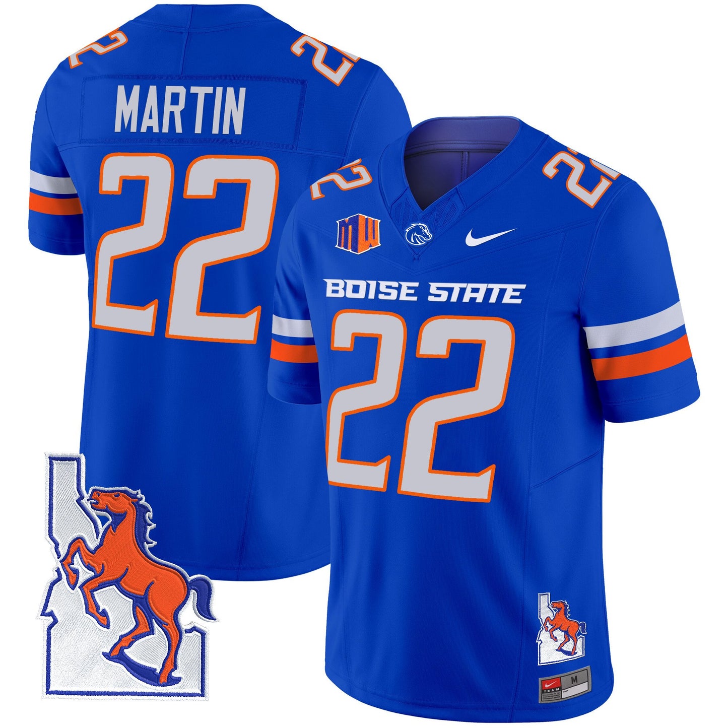 Boise State Broncos 2024 Map Patch Vapor Limited Jersey - All Stitched