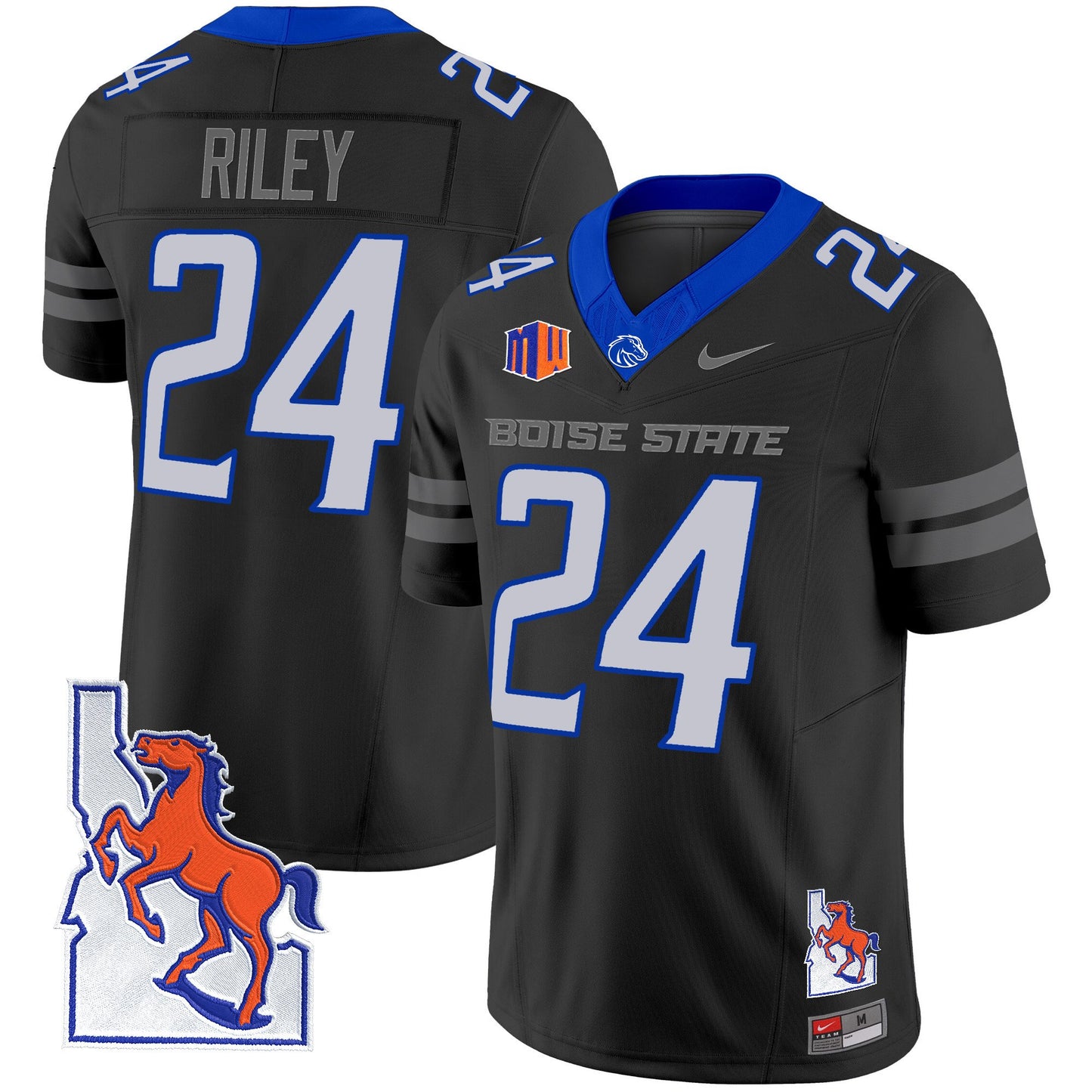 Boise State Broncos 2024 Map Patch Vapor Limited Jersey - All Stitched