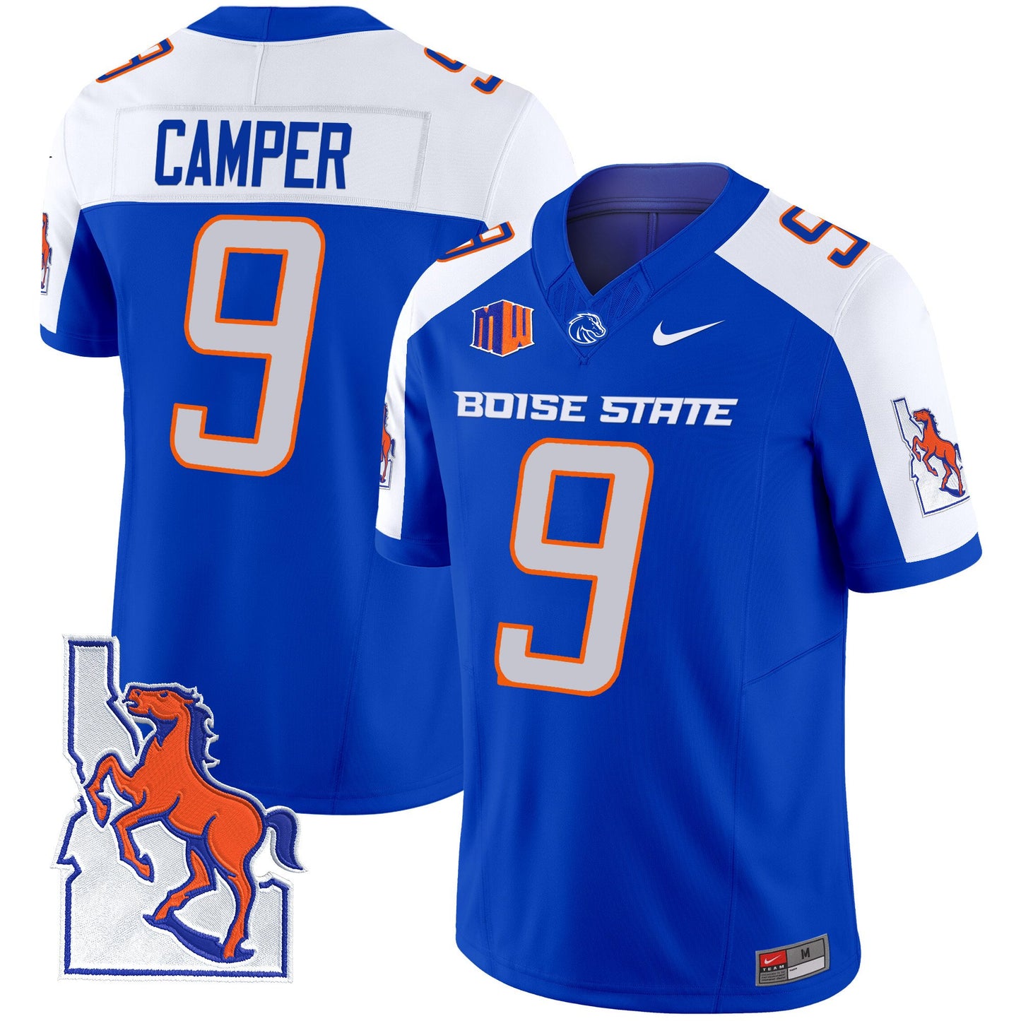 Boise State Broncos 2024 Map Patch Vapor Limited Jersey - All Stitched