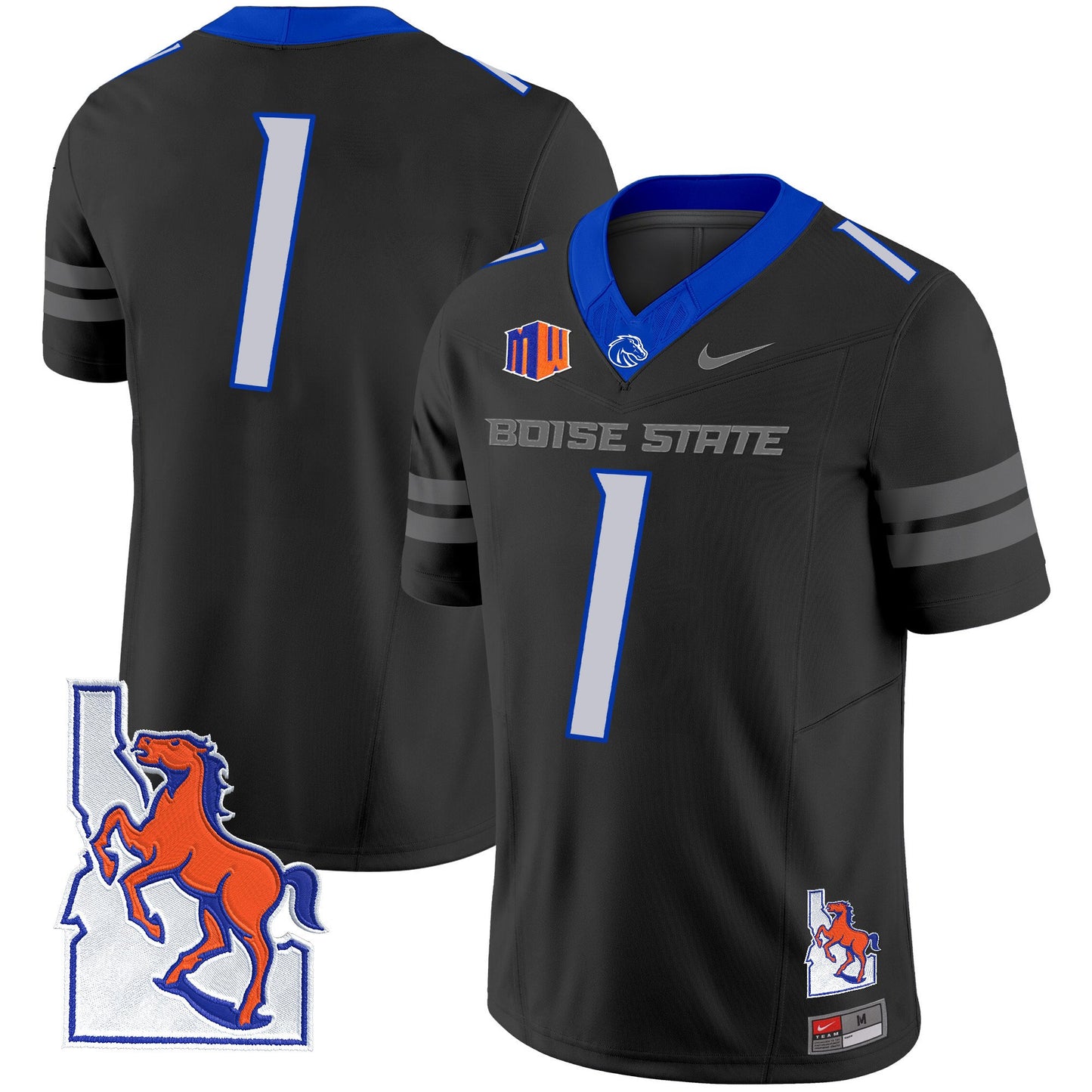 Boise State Broncos 2024 Map Patch Vapor Limited Jersey - All Stitched