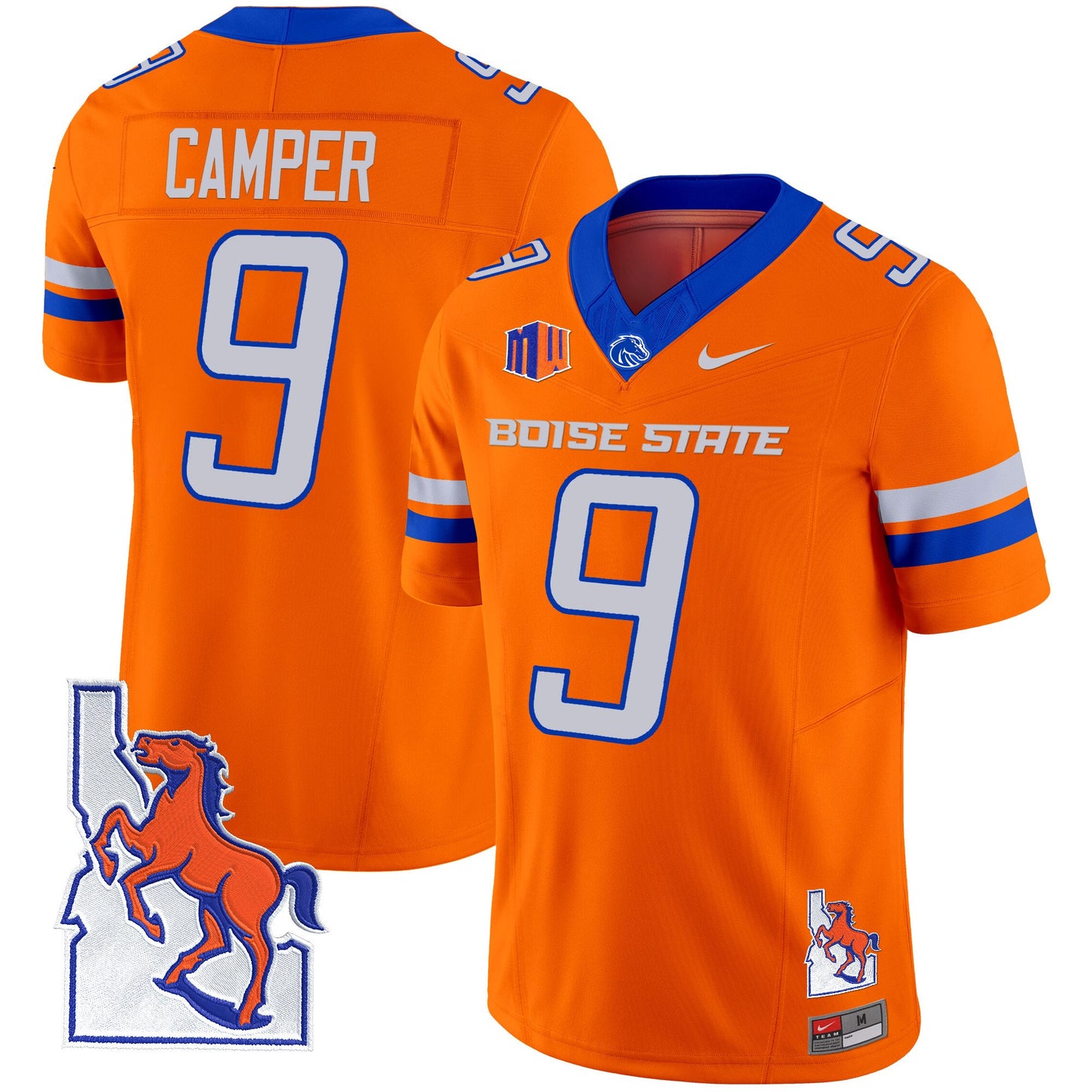 Boise State Broncos 2024 Map Patch Vapor Limited Jersey - All Stitched
