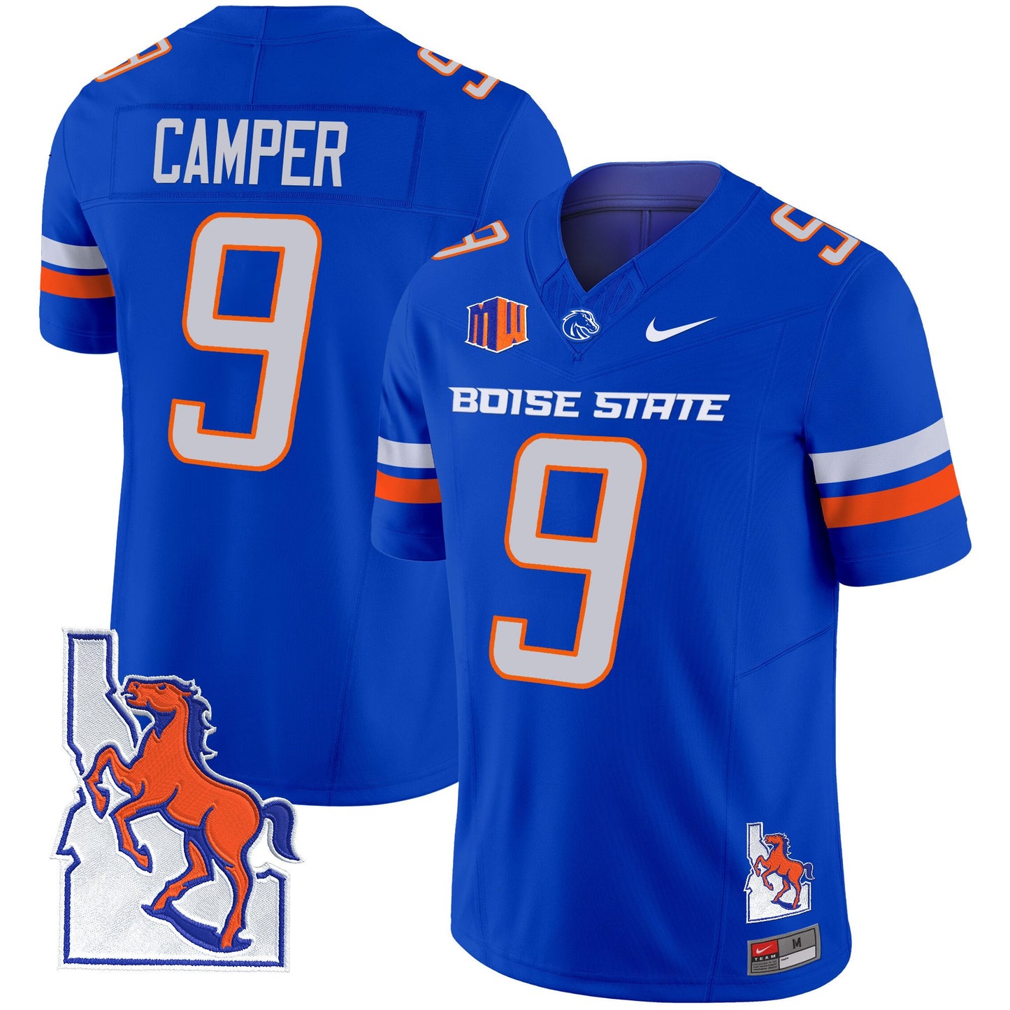 Boise State Broncos 2024 Map Patch Vapor Limited Jersey - All Stitched
