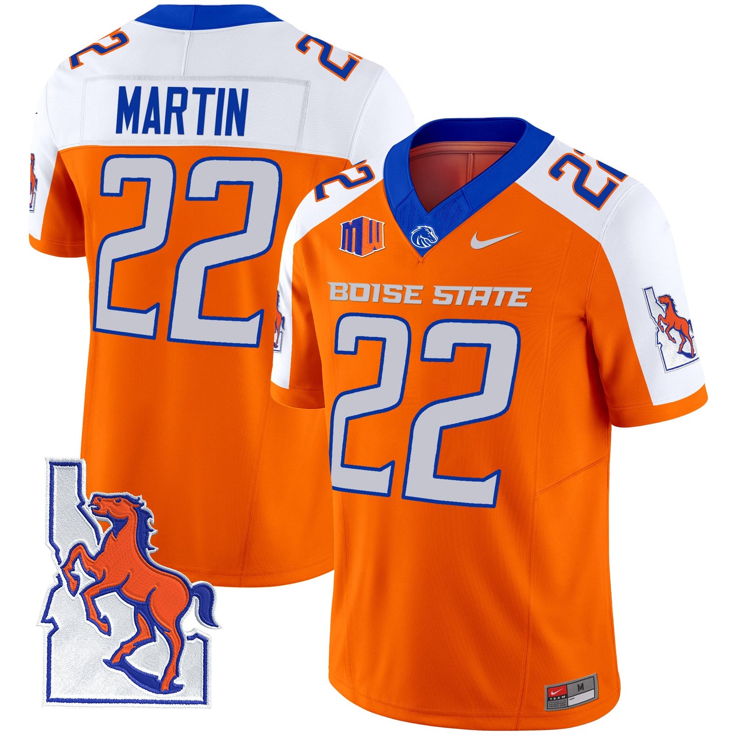 Boise State Broncos 2024 Map Patch Vapor Limited Jersey - All Stitched