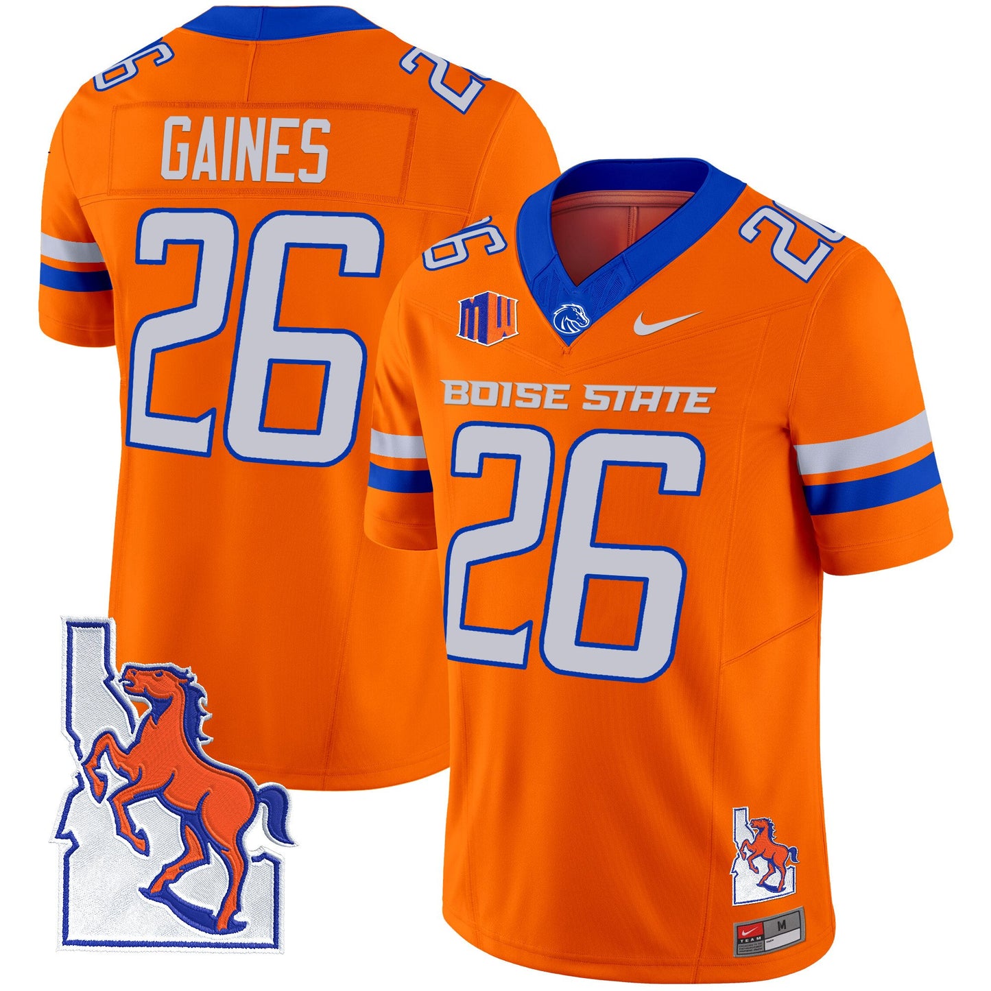 Boise State Broncos 2024 Map Patch Vapor Limited Jersey - All Stitched