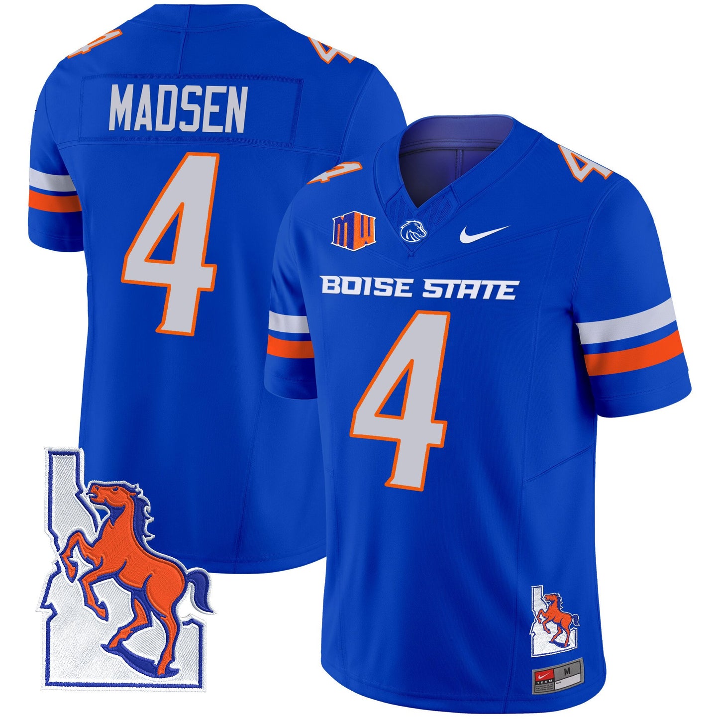 Boise State Broncos 2024 Map Patch Vapor Limited Jersey - All Stitched