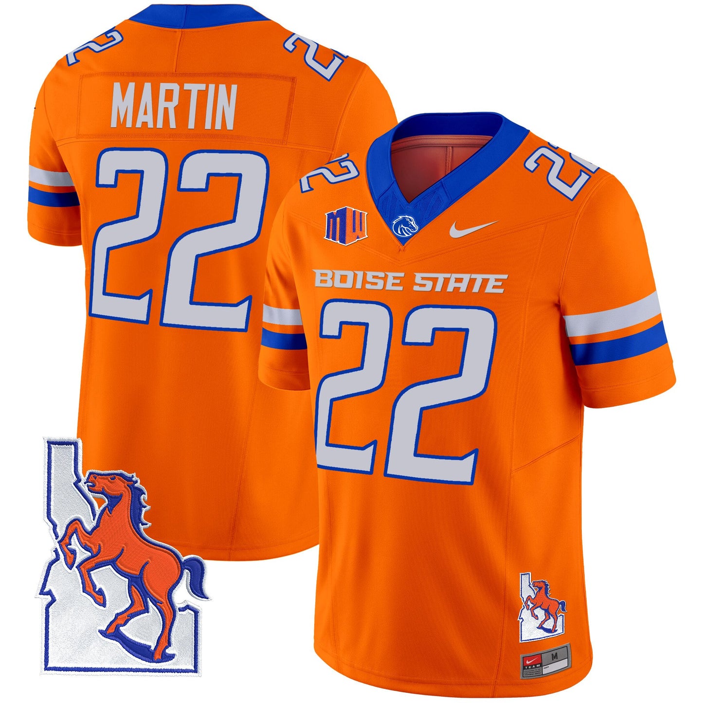 Boise State Broncos 2024 Map Patch Vapor Limited Jersey - All Stitched
