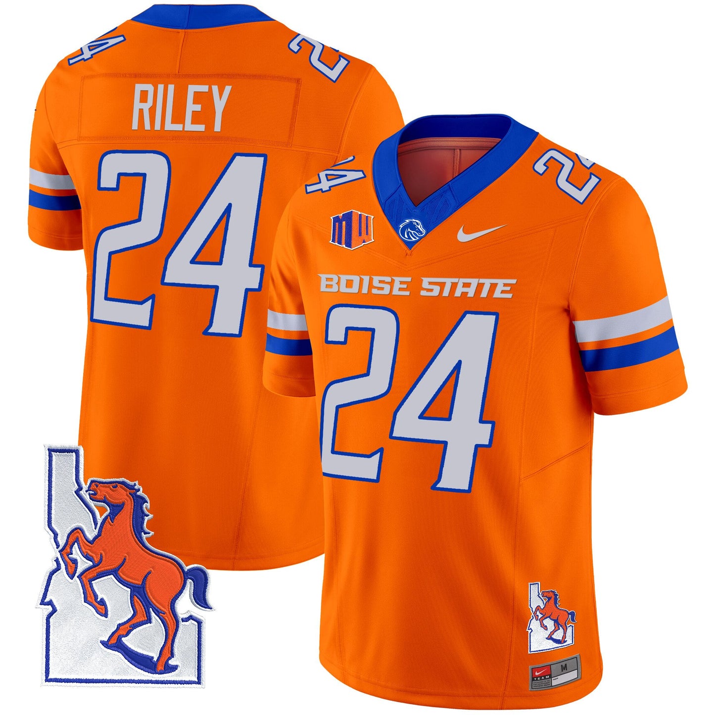 Boise State Broncos 2024 Map Patch Vapor Limited Jersey - All Stitched