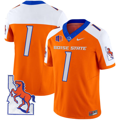 Boise State Broncos 2024 Map Patch Vapor Limited Jersey - All Stitched