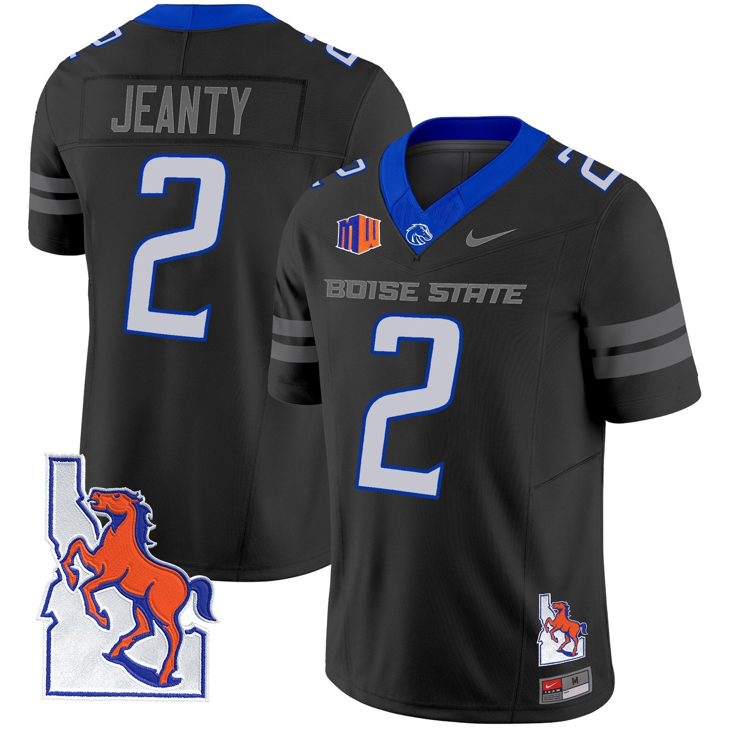 Boise State Broncos 2024 Map Patch Vapor Limited Jersey - All Stitched