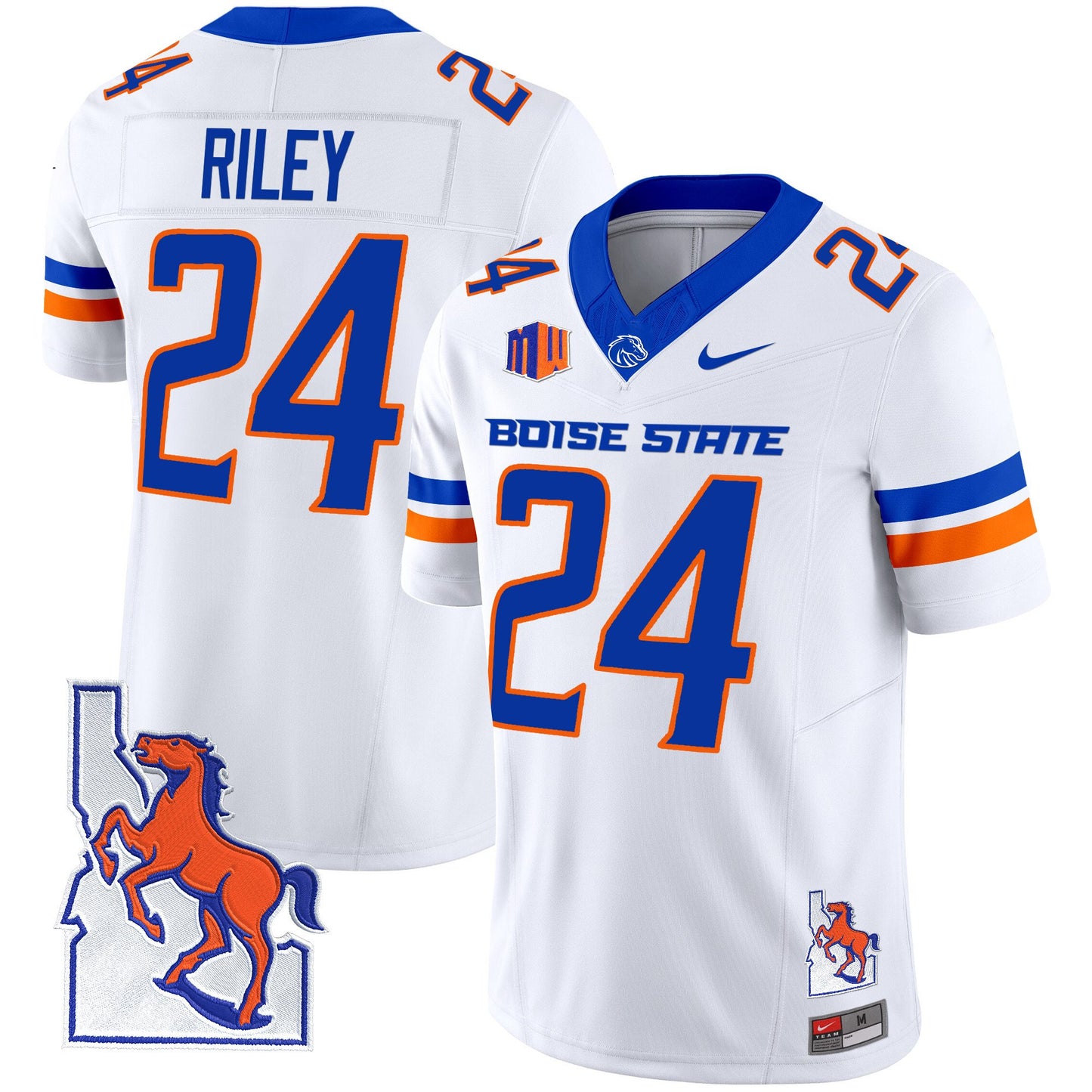 Boise State Broncos 2024 Map Patch Vapor Limited Jersey - All Stitched