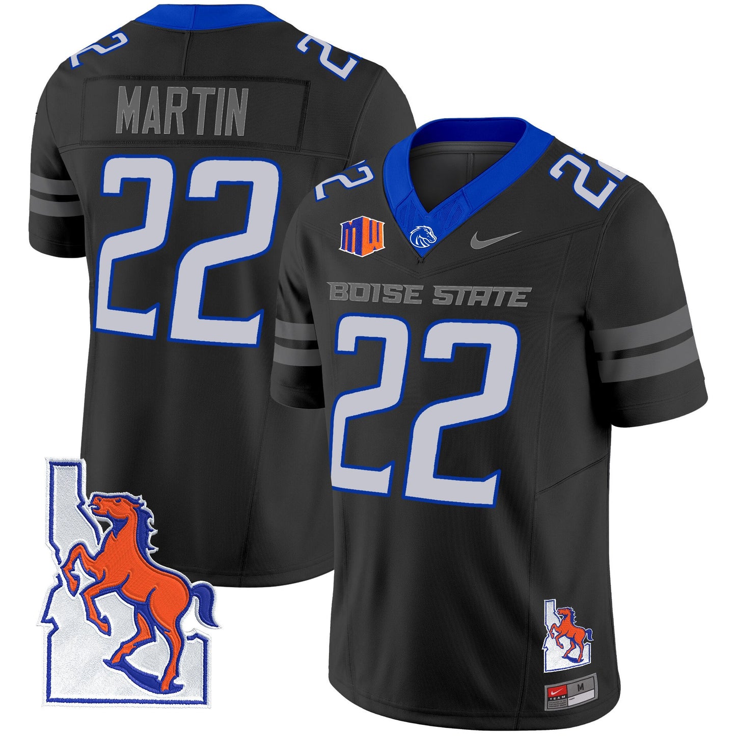 Boise State Broncos 2024 Map Patch Vapor Limited Jersey - All Stitched