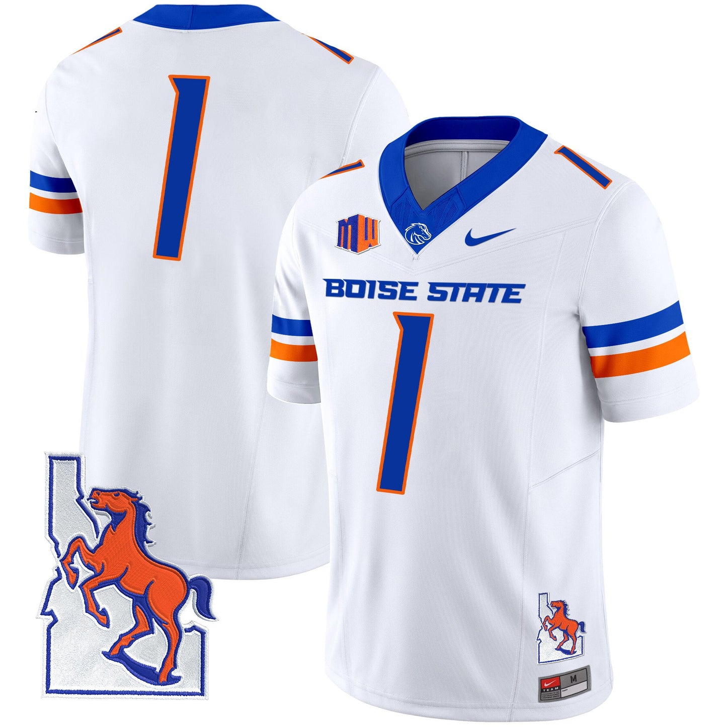 Boise State Broncos 2024 Map Patch Vapor Limited Jersey - All Stitched