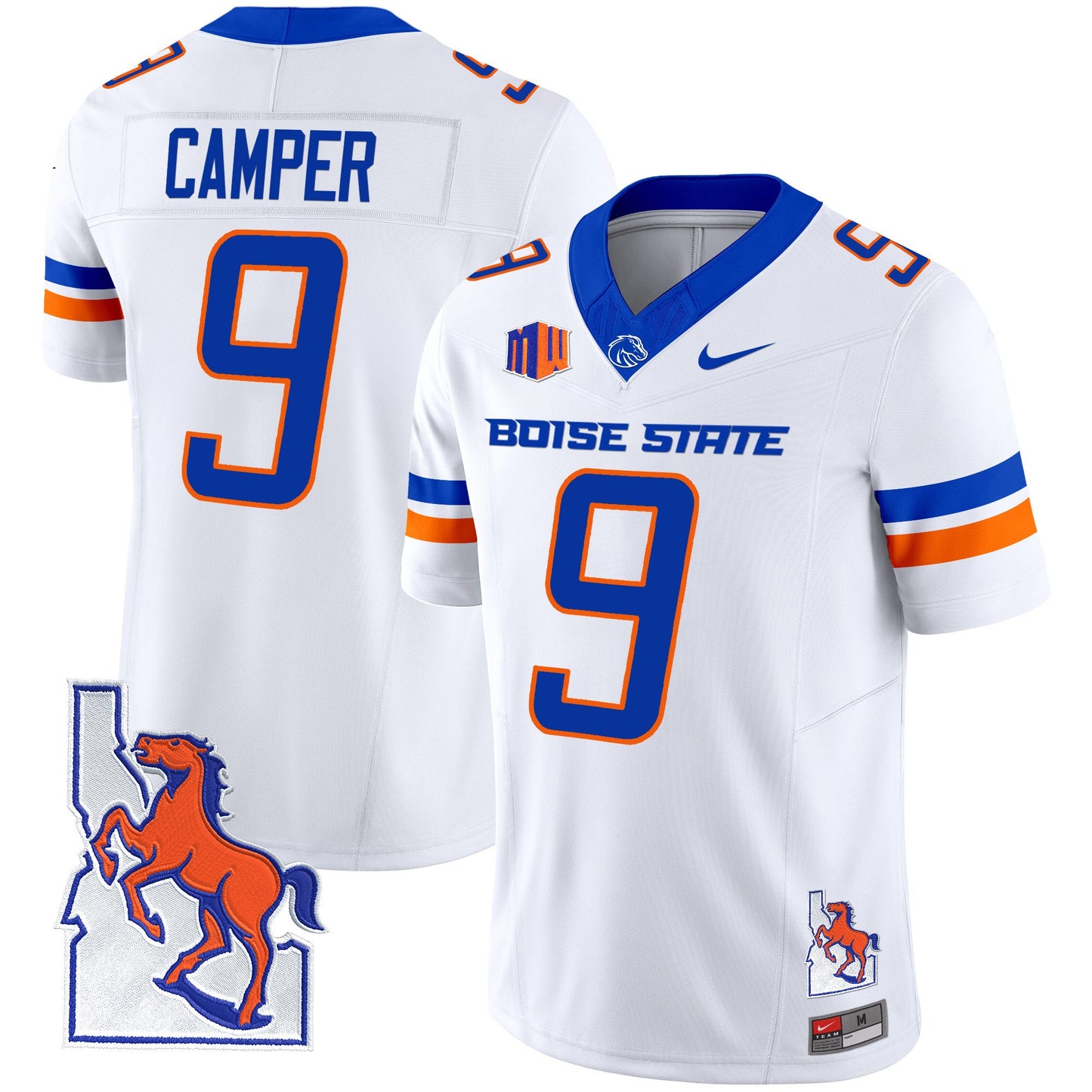 Boise State Broncos 2024 Map Patch Vapor Limited Jersey - All Stitched