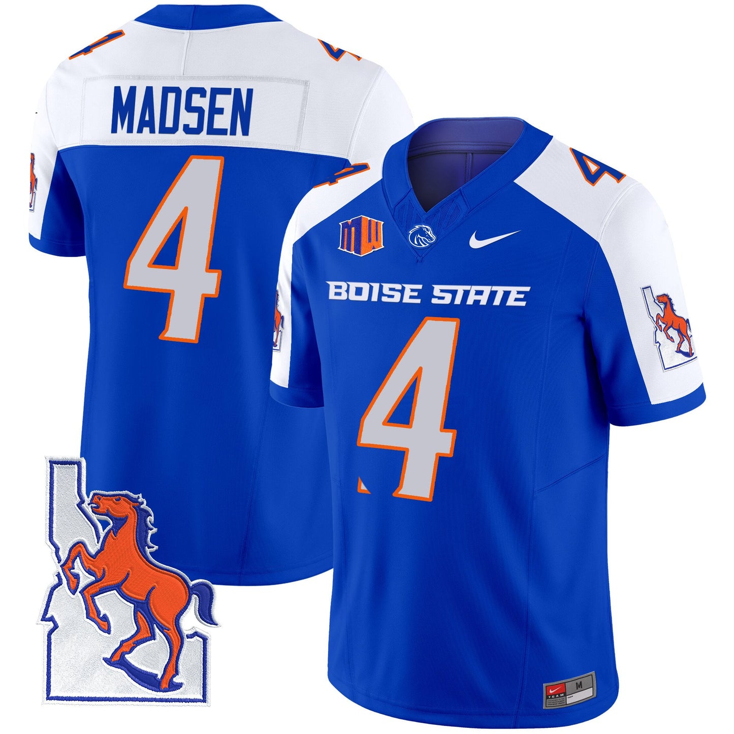 Boise State Broncos 2024 Map Patch Vapor Limited Jersey - All Stitched