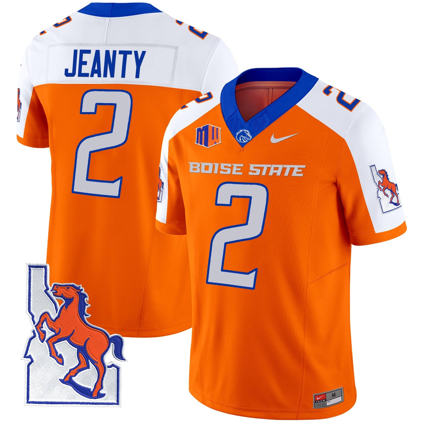 Boise State Broncos 2024 Map Patch Vapor Limited Jersey - All Stitched