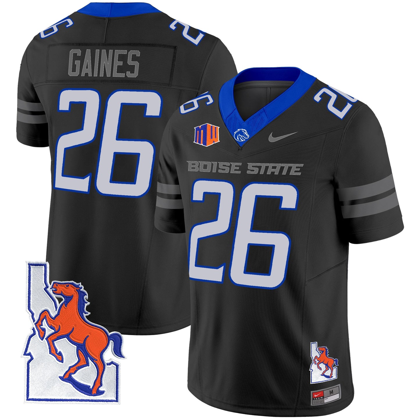 Boise State Broncos 2024 Map Patch Vapor Limited Jersey - All Stitched