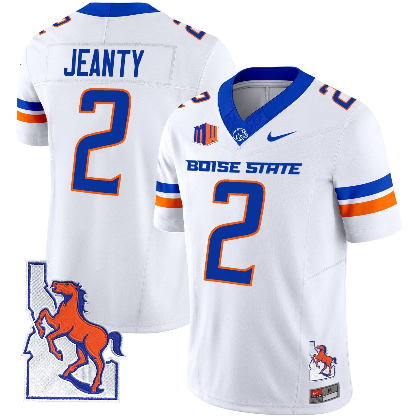 Boise State Broncos 2024 Map Patch Vapor Limited Jersey - All Stitched