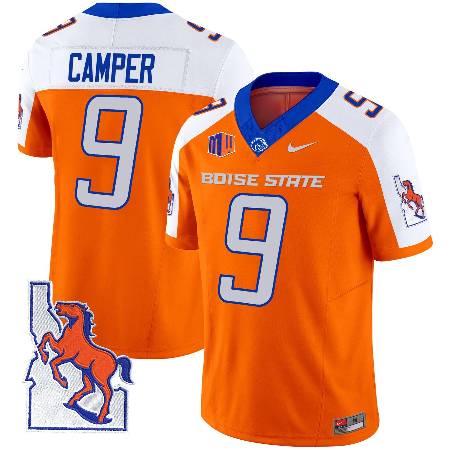 Boise State Broncos 2024 Map Patch Vapor Limited Jersey - All Stitched
