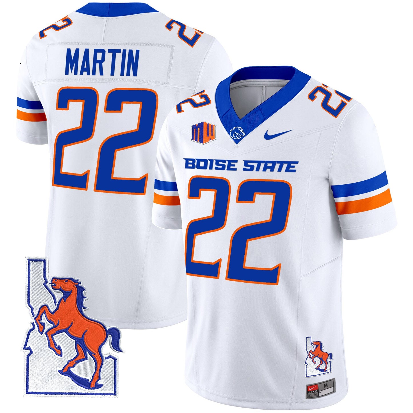 Boise State Broncos 2024 Map Patch Vapor Limited Jersey - All Stitched
