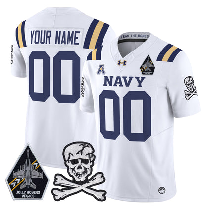 Navy Midshipmen 2024 Vapor Limited Custom Jersey V3 - All Stitched