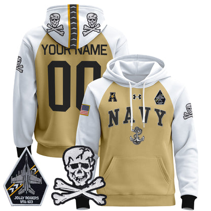 Navy Midshipmen 2024 Custom Pullover Hoodie V4