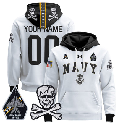 Navy Midshipmen 2024 Custom Pullover Hoodie V4