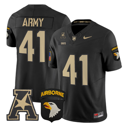 Army Black Knights 101st Airborne Division Patch 2024 Vapor Limited Jersey V2 - All Stitched