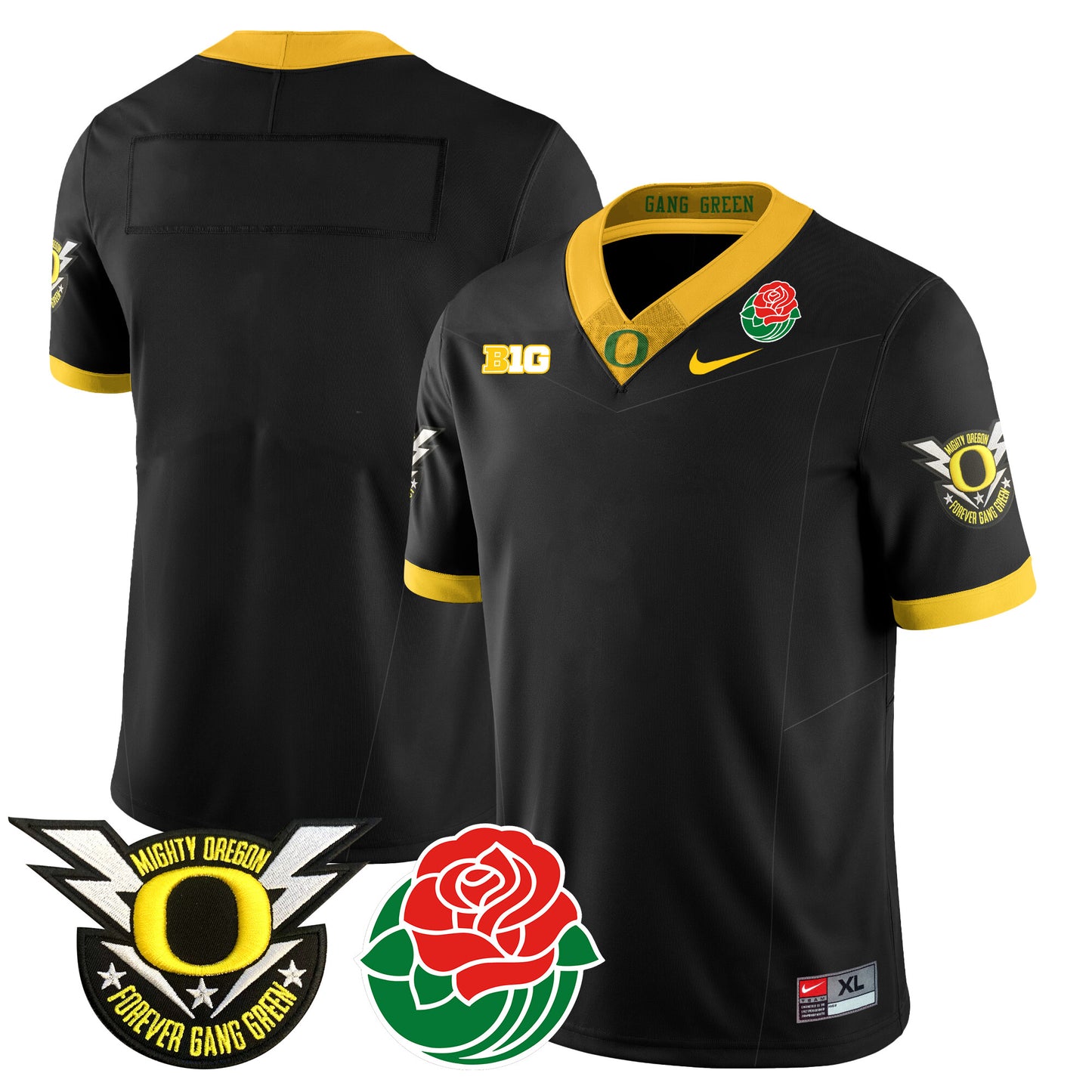 Oregon Ducks 2024 Rose Bowl Jersey N2 - All Stitched