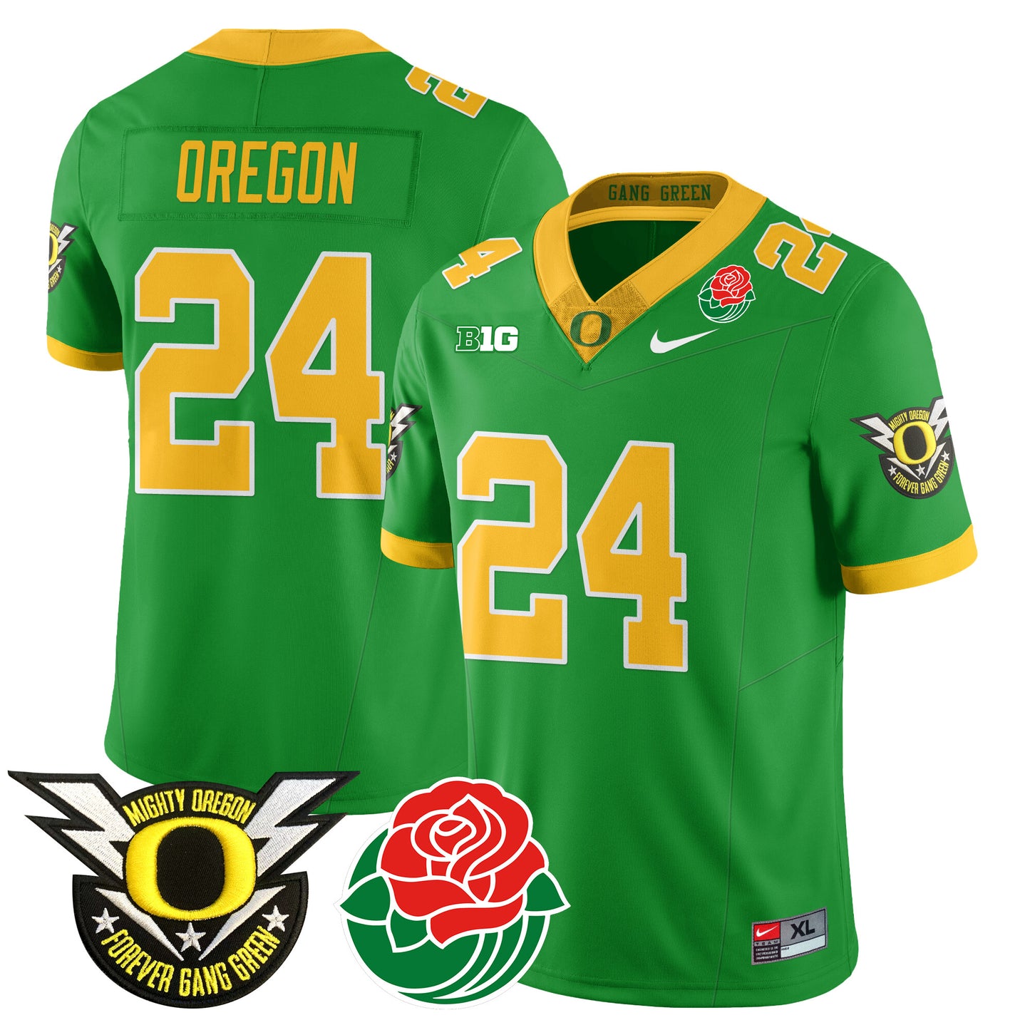 Oregon Ducks 2024 Rose Bowl Jersey N2 - All Stitched