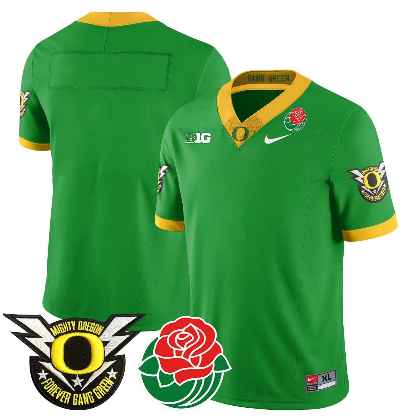 Oregon Ducks 2024 Rose Bowl Jersey N2 - All Stitched