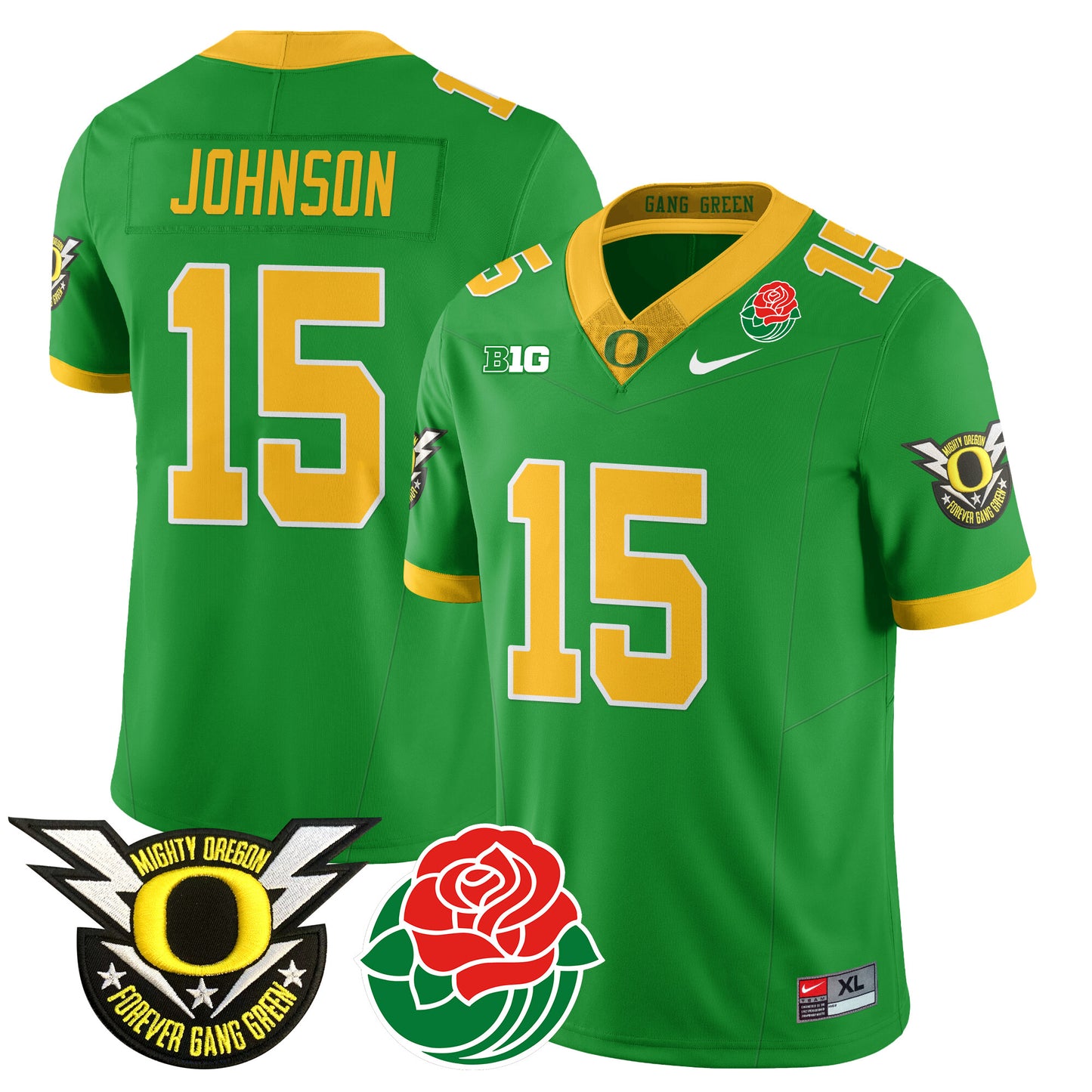Oregon Ducks 2024 Rose Bowl Jersey N2 - All Stitched