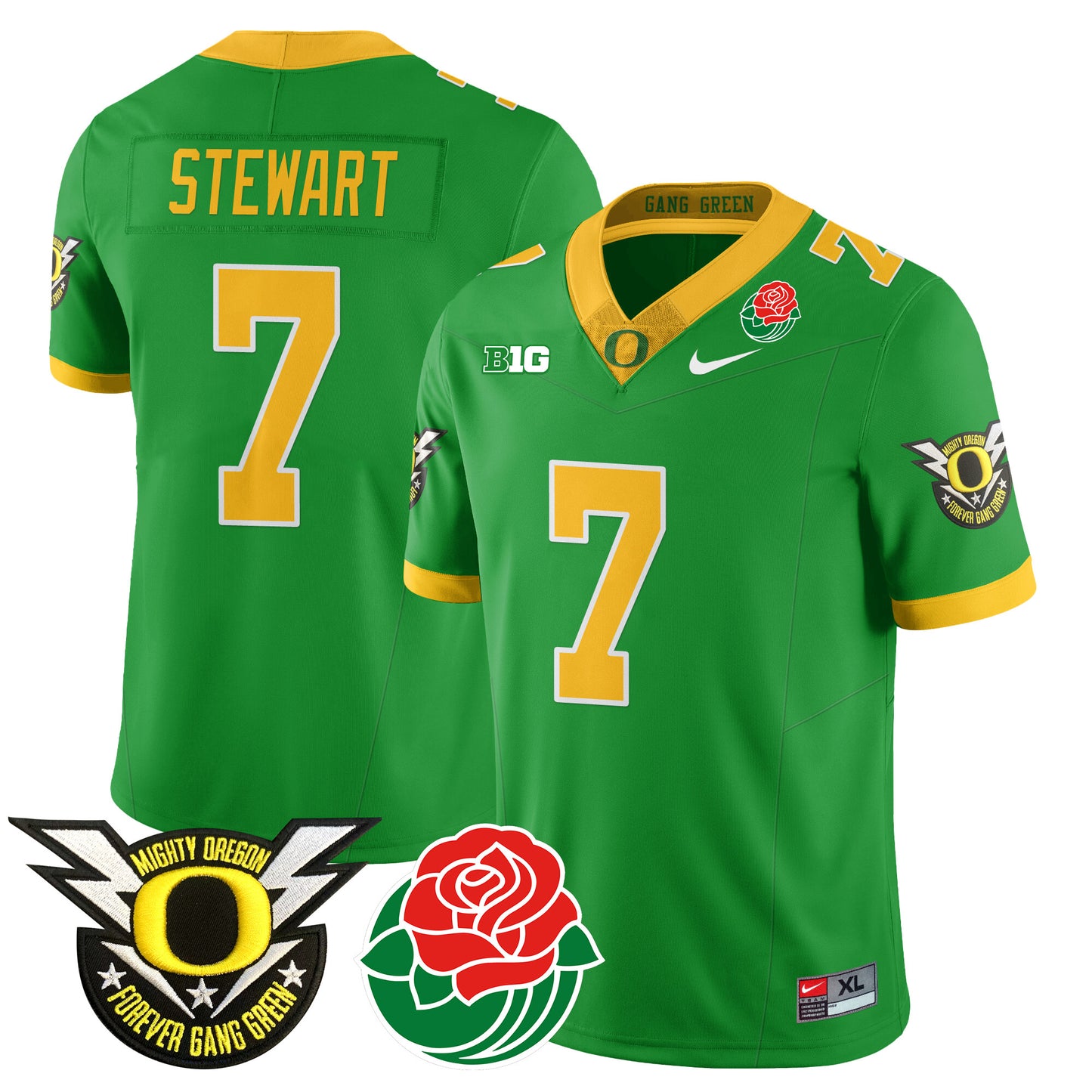 Oregon Ducks 2024 Rose Bowl Jersey N2 - All Stitched