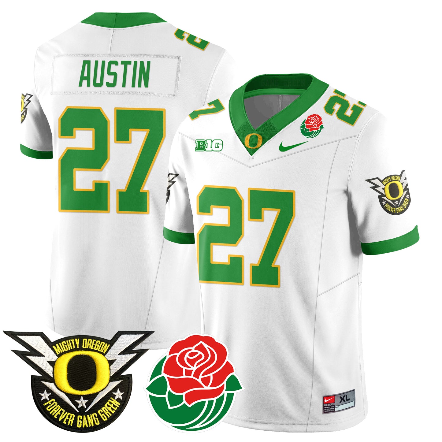 Oregon Ducks 2024 Rose Bowl Jersey N2 - All Stitched