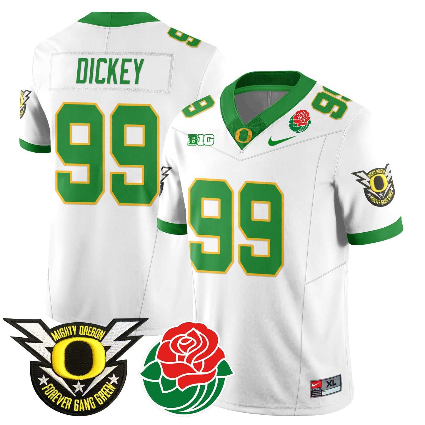 Oregon Ducks 2024 Rose Bowl Jersey N2 - All Stitched