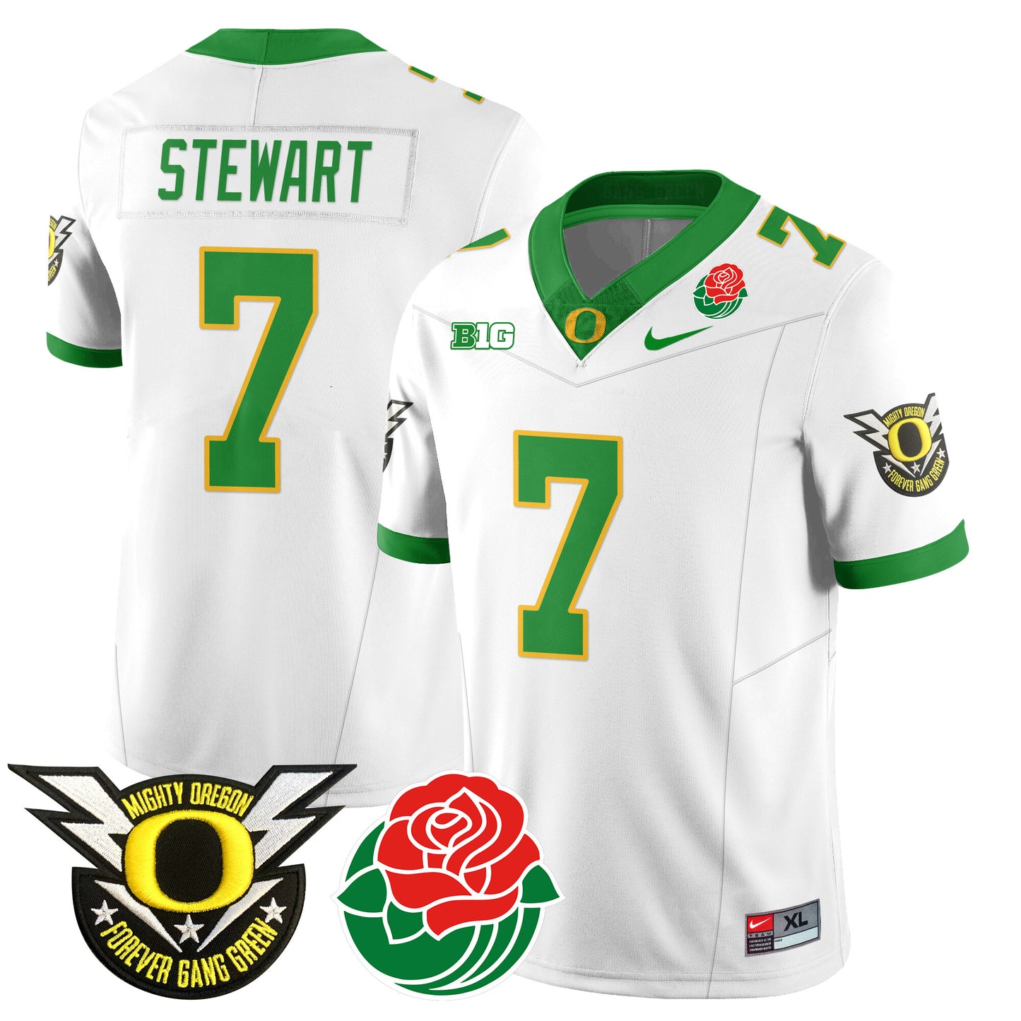 Oregon Ducks 2024 Rose Bowl Jersey N2 - All Stitched