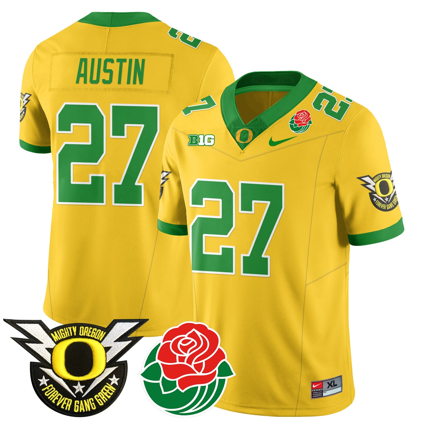 Oregon Ducks 2024 Rose Bowl Jersey N2 - All Stitched