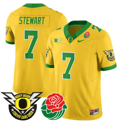 Oregon Ducks 2024 Rose Bowl Jersey N2 - All Stitched