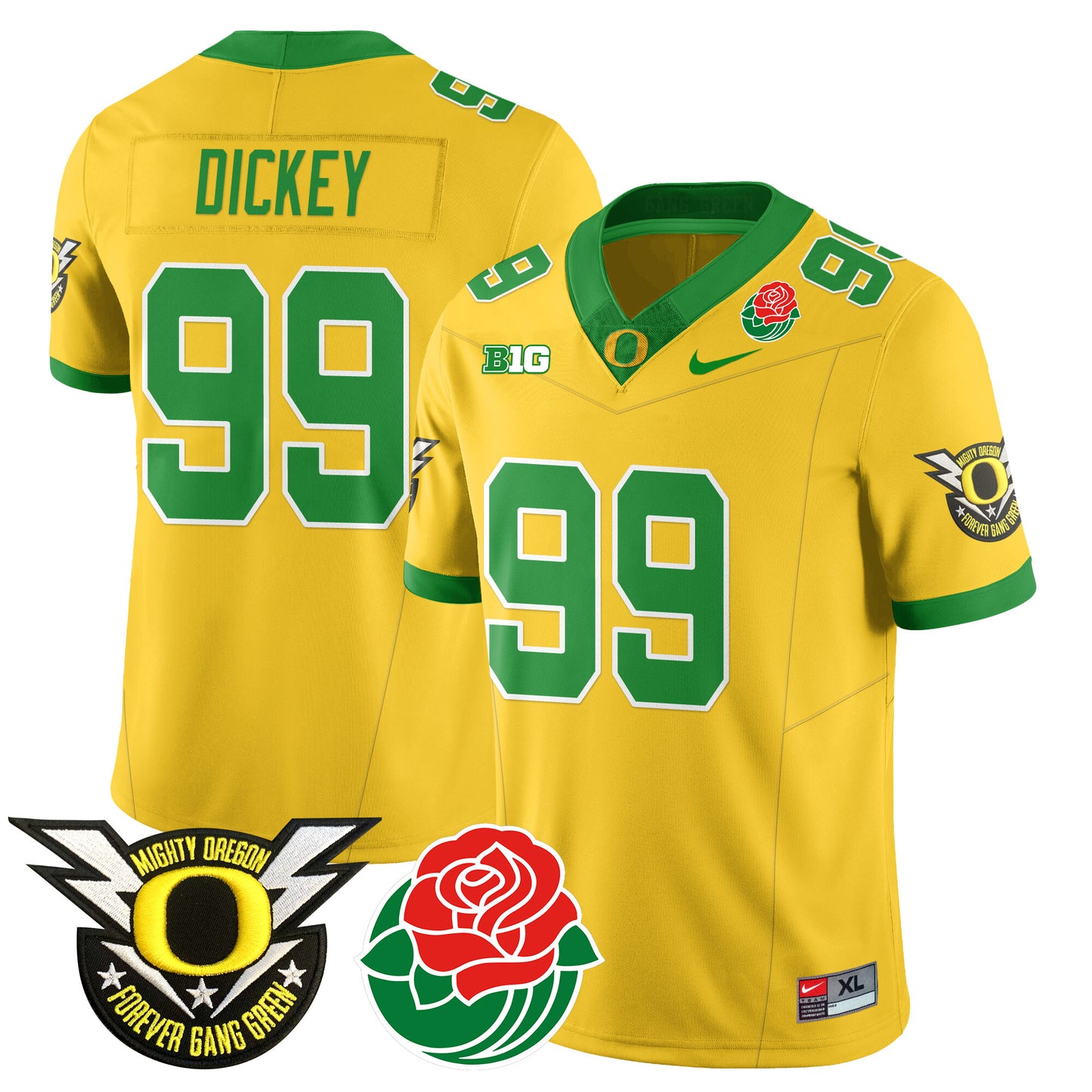 Oregon Ducks 2024 Rose Bowl Jersey N2 - All Stitched