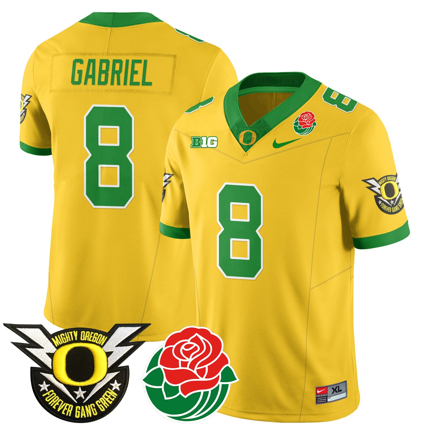 Oregon Ducks 2024 Rose Bowl Jersey N2 - All Stitched