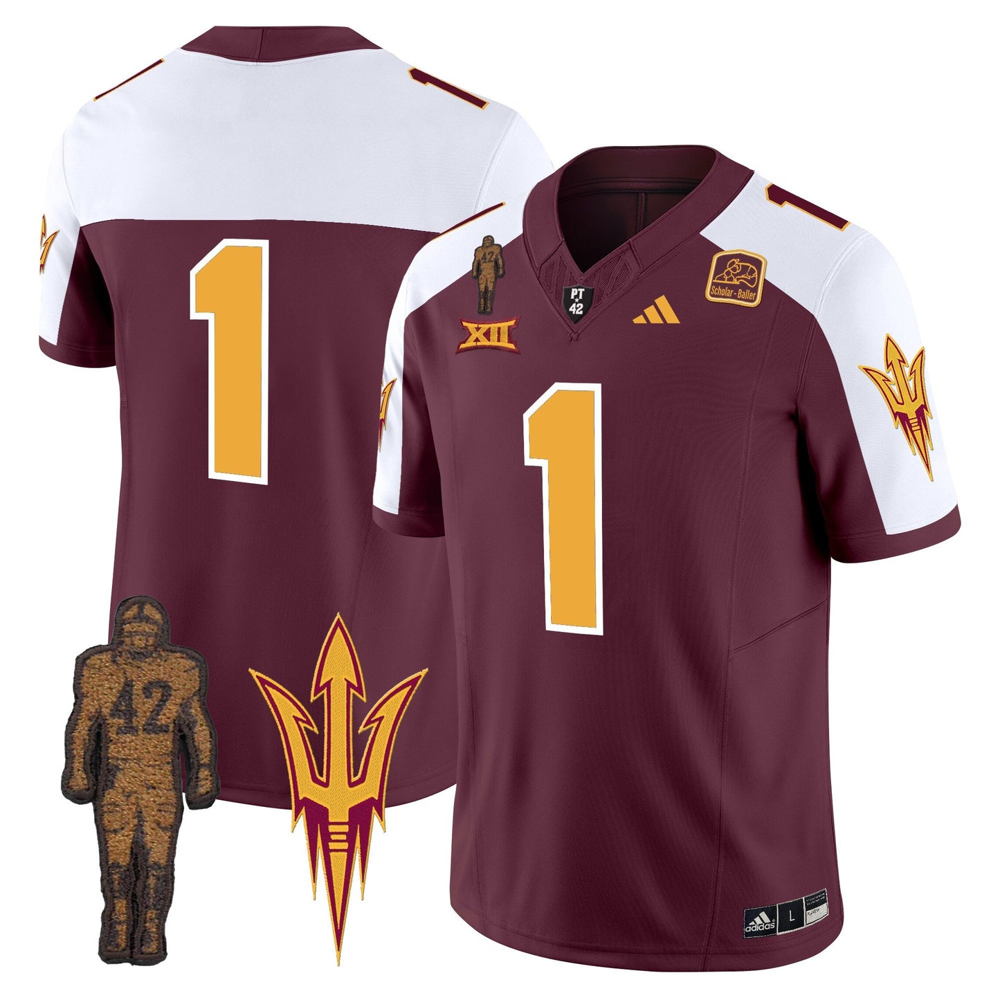 Arizona State Sun Devils Pat Tillman Honoring Patch Vapor Limited Jersey - All Stitched