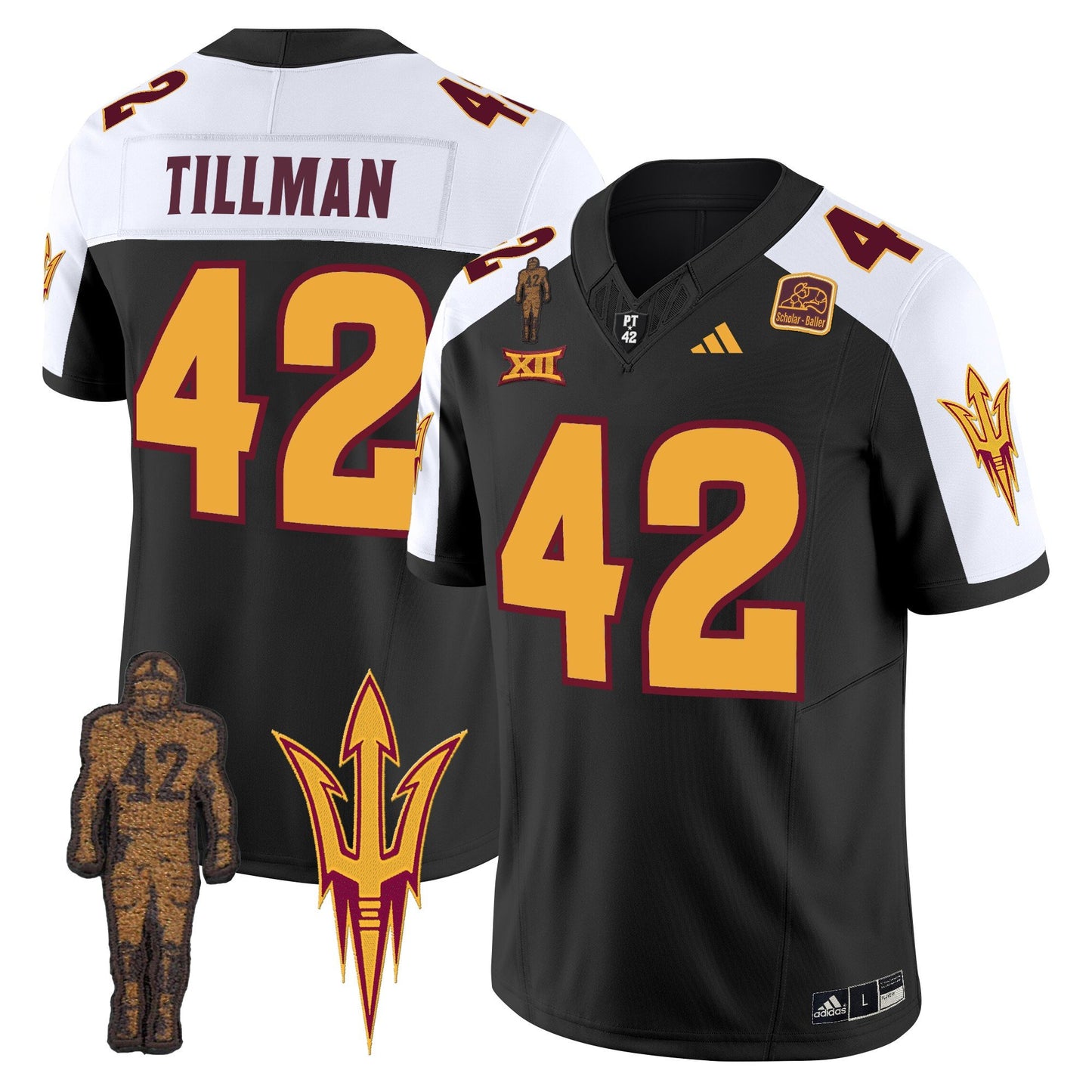 Arizona State Sun Devils Pat Tillman Honoring Patch Vapor Limited Jersey - All Stitched