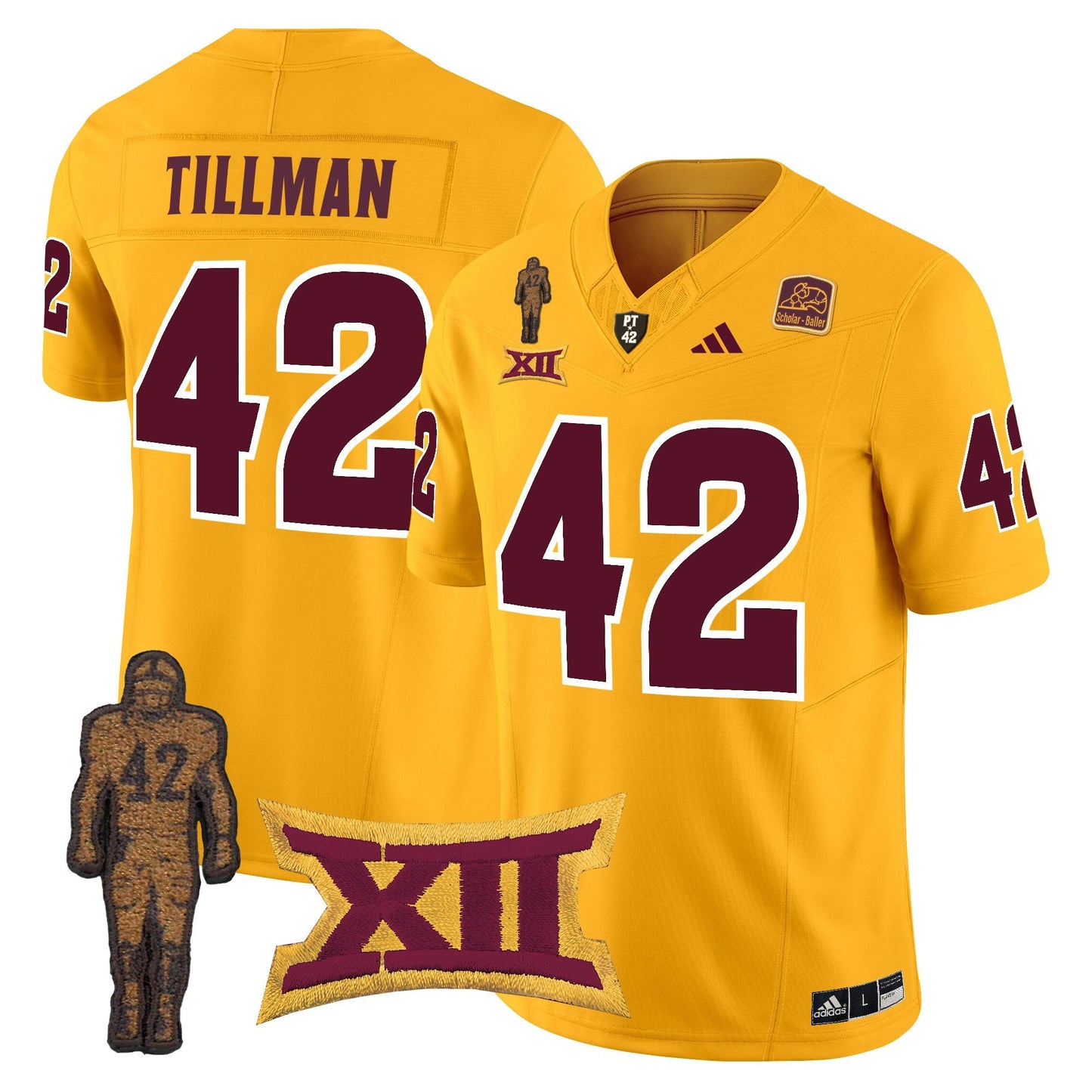 Arizona State Sun Devils Pat Tillman Honoring Patch Vapor Limited Jersey - All Stitched