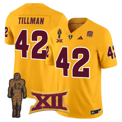 Arizona State Sun Devils Pat Tillman Honoring Patch Vapor Limited Jersey - All Stitched