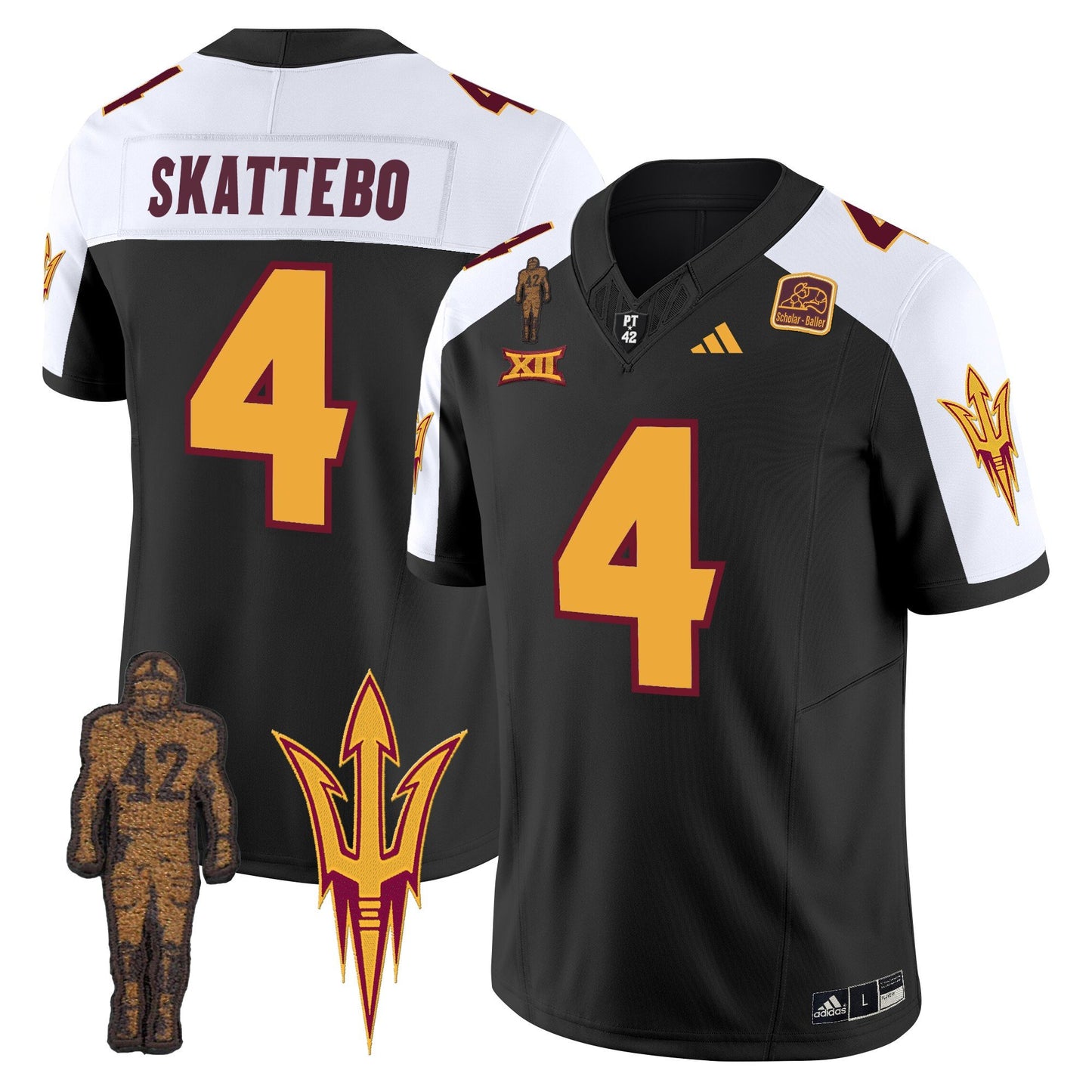 Arizona State Sun Devils Pat Tillman Honoring Patch Vapor Limited Jersey - All Stitched