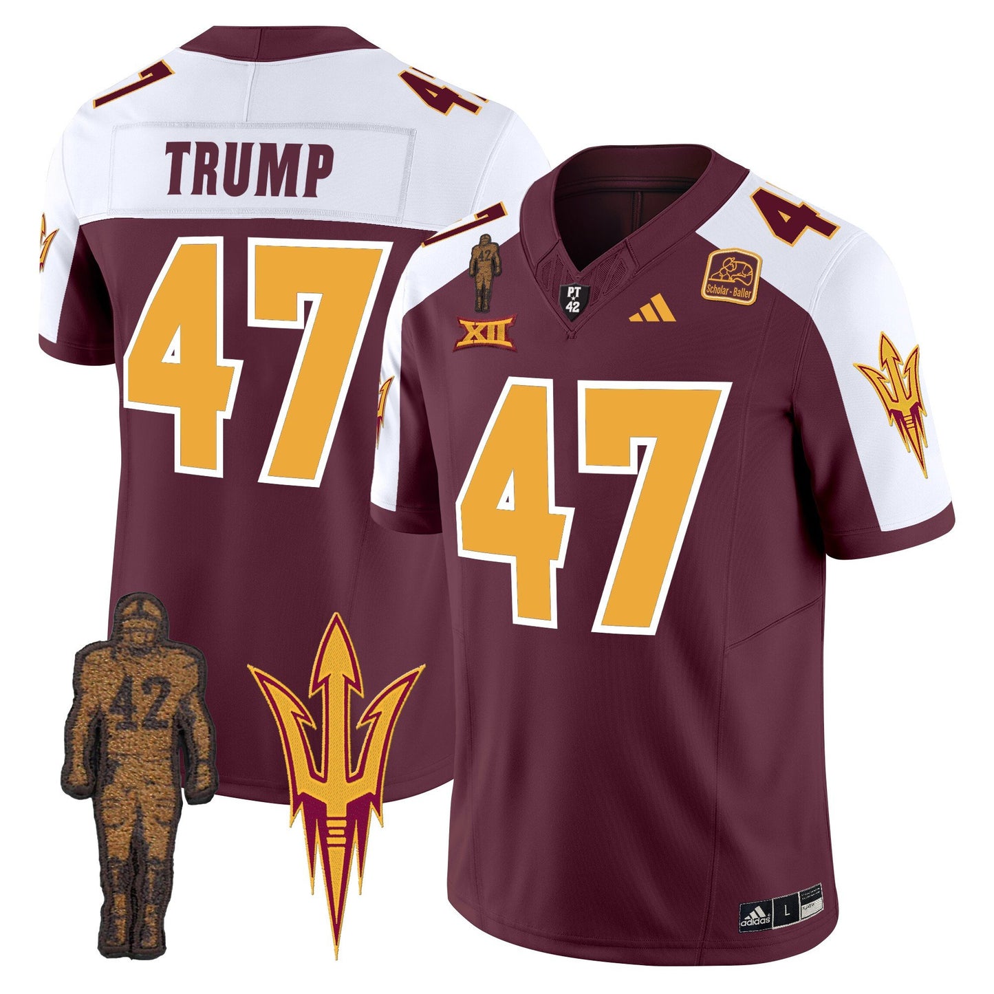 Arizona State Sun Devils Pat Tillman Honoring Patch Vapor Limited Jersey - All Stitched