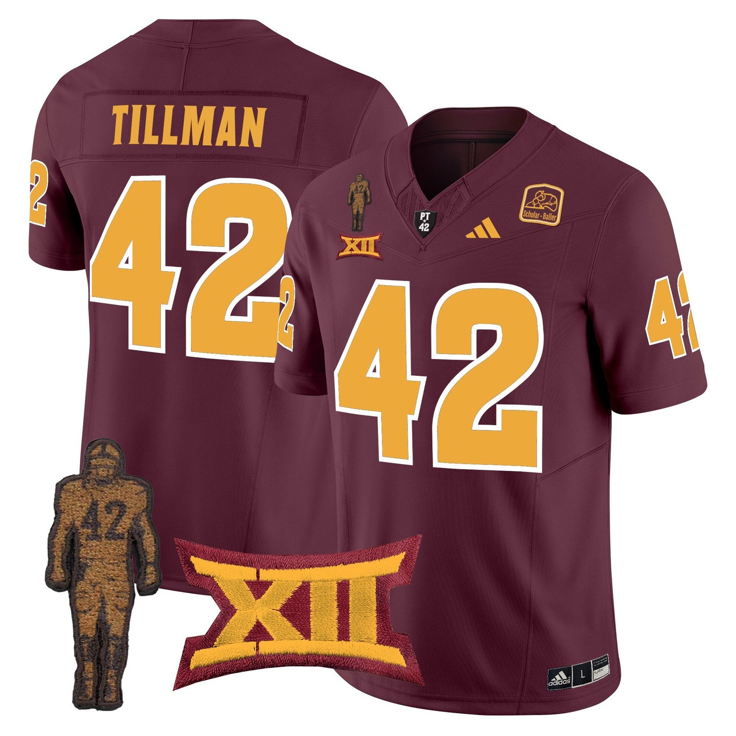 Arizona State Sun Devils Pat Tillman Honoring Patch Vapor Limited Jersey - All Stitched